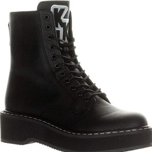 Kendall & Kylie Black Combat Boots 9.5 New